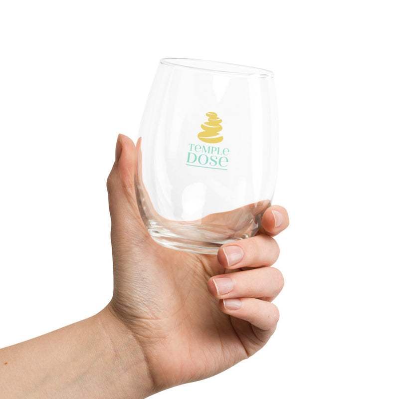 Stemless wine glass